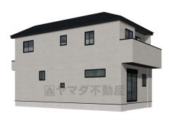 （2号棟）完成予想図。最新の設備で気持ちの良い新生活を送りませんか。毎日のお料理やバスタイムが楽しみになりますね。お気に入りの家具とインテリアで素敵な部屋を作りましょう。