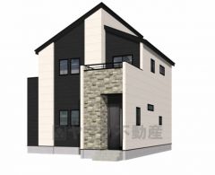 完成予想図。ホワイトを基調としたシンプルで飽きの来ない外観です。 設備仕様も充実した新築戸建です。 快適でゆとりのある生活空間で新生活を始めましょう^^