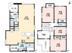 LDK広々約24帖。 リビング3面採光。バルコニー・吹抜有＾＾