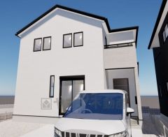 完成予想図。流行に左右されないベーシックなカラーリングは、永住にふさわしい佇まいです。