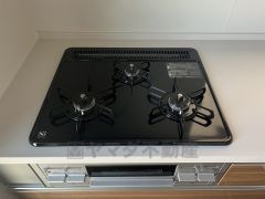 3口コンロなので、効率よくお料理が楽しめます。毎日のお料理も楽しくなりますね＾＾