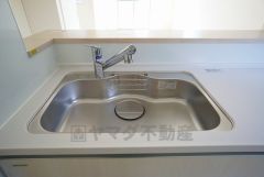 広々とした凸型シンクに洗剤ポケットを標準装備。大きなお鍋など洗いやすいです。洗剤や石鹸、スポンジもすっきりできる収納付き。