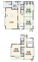 全居室6帖以上。 和室6帖2部屋。バルコニー・廊下収納＾＾