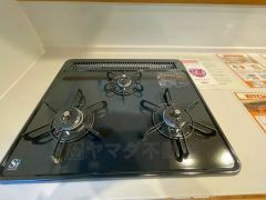 3口コンロなので、効率よくお料理が楽しめます。毎日のお料理も楽しくなりますね＾＾