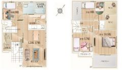 玄関にはシューズインクロークとファミリークローク＾＾主寝室は約10.5帖と広々としており、WIC付き＾＾角地＾＾