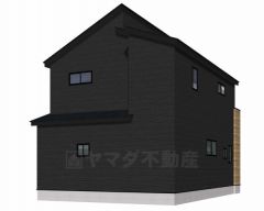 完成予想図 ブラック・ブラウンを基調としたハイセンスな外観です＾＾ 建物ごとに間取りや色味が異なりますので、ぜひ一度現地で見比べてください＾＾
