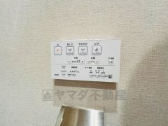 温水洗浄便座リモコン。