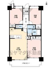 オールフローリングの3LDKです＾＾各居室収納