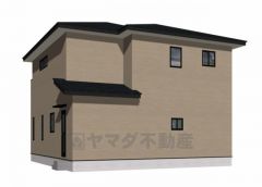 （2号棟）完成予想図。10年間の瑕疵保証が付いた安心の新築戸建。最新の設備で気持ちの良い新生活を送りませんか。建物ごとに間取りや色味が異なりますので、ぜひ一度現地で見比べてください.