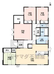 敷地面積は広々81.15坪以上＾＾LDKは隣接する和室と合わせて22.5帖＾＾平屋建てです＾＾生活導線が良くご家族とのコミュニケーションも増える素敵な空間となります＾＾