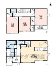 全室南向きで陽当たり良好。 ご家族のコミュニケーションが増えるリビング階段。2Fセカンド手洗・WIC有り＾＾
