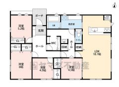 LDK広々約18帖＾＾生活導線の良い平屋＾＾