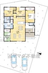 敷地面積広々70坪。