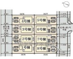6号棟。カースペースは停めやすい並列駐車2台付き。前面道路は約10ｍと駐車がスムーズにできます＾＾