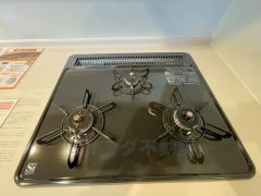 3口コンロなので、効率よくお料理が楽しめます。毎日のお料理も楽しくなりますね＾＾