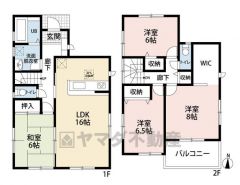 敷地面積50坪以上＾＾全居室6帖以上＾＾ウォークインクローゼット・南面バルコニー有り＾＾カースペース2台分・人工芝付き庭有り＾＾