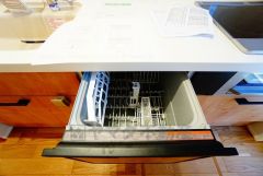 家事の時間が短縮できる食器洗浄乾燥機付。後片付けもラクラクです。