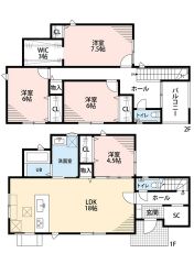 LDK広々約18帖。 全居室収納・バルコニー・廊下収納・SIC・WIC有＾＾