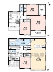 オール電化。南向きで日当たり良好。 LDK広々17.2帖＾＾