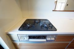 3口コンロなので、効率よくお料理が楽しめます。毎日のお料理も楽しくなりますね＾＾