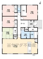 シューズインクローク・ウォークインクローゼット・パントリーなど収納が豊富＾＾リビングは3面採光南向き＾＾