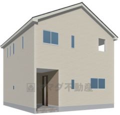 完成予想図。スーパー・コンビニ・ドラッグストアまで徒歩7分圏内。