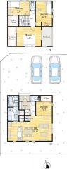 約16帖のLDKには約3.7帖の洋室が隣接しており、普段は繋げて広々と使えます＾＾2階にはWICが2カ所あり、たっぷり収納できますね＾＾