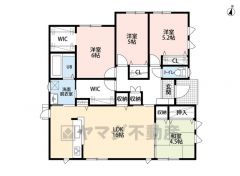 ウォークスルークローゼットがあり、家事動線が効率的です＾＾