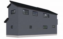 （3号棟）完成予想図。最新の設備で気持ちの良い新生活を送りませんか。毎日のお料理やバスタイムが楽しみになりますね。お気に入りの家具とインテリアで素敵な部屋を作りましょう。