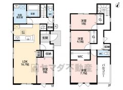 LDK広々16.7帖。 WIC・パントリー・バルコニー有＾＾ 全居室フローリングでお掃除ラクラク＾＾
