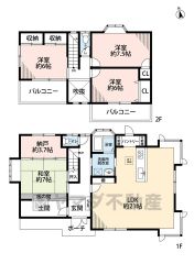 リビングは広々21帖の大空間です＾＾ 3.7帖の納戸やパントリー、ダブルクローゼットなど収納が豊富です＾＾