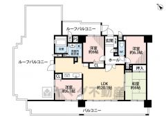 最上階。2025年7月リノベーション・リフォーム済＾＾広々3面バルコニー有。LDK20帖以上＾＾全居室6帖以上。リビング隣には、ホッとできる和室を用意＾＾
