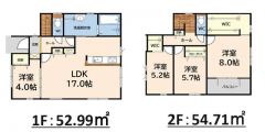 LDK広々約17帖＾＾パントリー・バルコニー・WIC2ヵ所有＾＾
