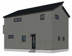 （2号棟）完成予想図。10年間の瑕疵保証が付いた安心の新築戸建。最新の設備で気持ちの良い新生活を送りませんか。