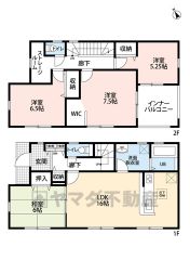 リビングと隣接する和室を合わせると広々22帖の大空間＾＾7.5帖の洋室にはWIC完備。ストレージルームは収納としてやテレワークスペースとしてなど利用用途は様々＾＾