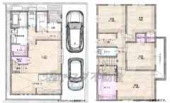 LDK広々約16帖。バルコニー・WIC2ヵ所・ユーティリティー有。ご家族のコミュニケーションが増えるリビング階段です＾＾