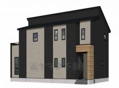 シンプルでいつまでも飽きのこないデザインが周囲の環境に調和し、どんなご家族にもフィットするデザインです。