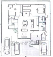 生活導線の良い平屋建て。 LDK広々約19.6帖。和室・パントリー・WIC有＾＾