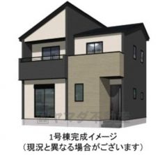 （1号棟）完成予想図 ブラック・ホワイトを基調としたハイセンスな外観です＾＾自分だけのお気に入りの空間を是非ご体感下さい。