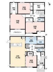 2方向から出入りできる洗面脱衣室＾＾パントリーやシューズクローク、WIC、ファミリークロークなど収納充実＾＾