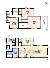 敷地面積広々109坪以上。 LDK広々19.7帖。和室・スタディーカウンター・パントリー・SIC・バルコニー・WIC・廊下収納有。 ご家族のコミュニケーションが増えるリビング階段です＾＾