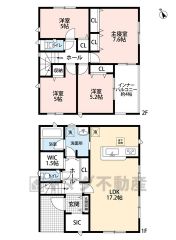 オール電化。LDK広々17.2帖。 SIC・WIC・インナーバルコニー有＾＾