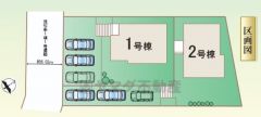 2号棟。カースペースは3台付き。