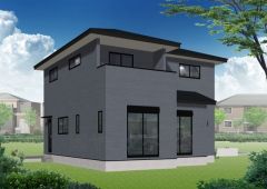 完成予想図。10年間の瑕疵保証が付いた安心の新築戸建。最新の設備で気持ちの良い新生活を送りませんか。