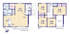 LDKは広々約24.2帖＾＾大容量のWICがあり、リビングがすっきり片付きます＾＾リビングには床暖房付＾＾
