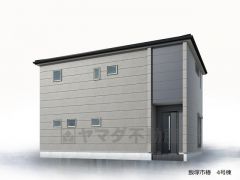 完成予想図。グレーを基調としたシンプルで飽きの来ない外観です。建物ごとに間取りや色味が異なりますので、ぜひ一度現地で見比べてください.