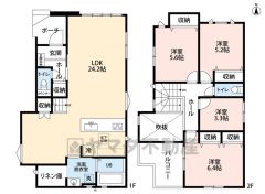 LDK広々約24帖。 リビング3面採光。バルコニー・吹抜有＾＾