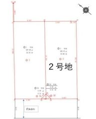 2号地。前面道路は公道南西側約4ｍ。敷地面積約33坪＾＾