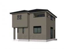 完成予想図。流行に左右されないベーシックなカラーリングは、永住にふさわしい佇まいです。