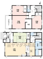 LDK広々18帖＾＾ パントリー・WIC・バルコニー・SIC・スタディカウンター有＾＾